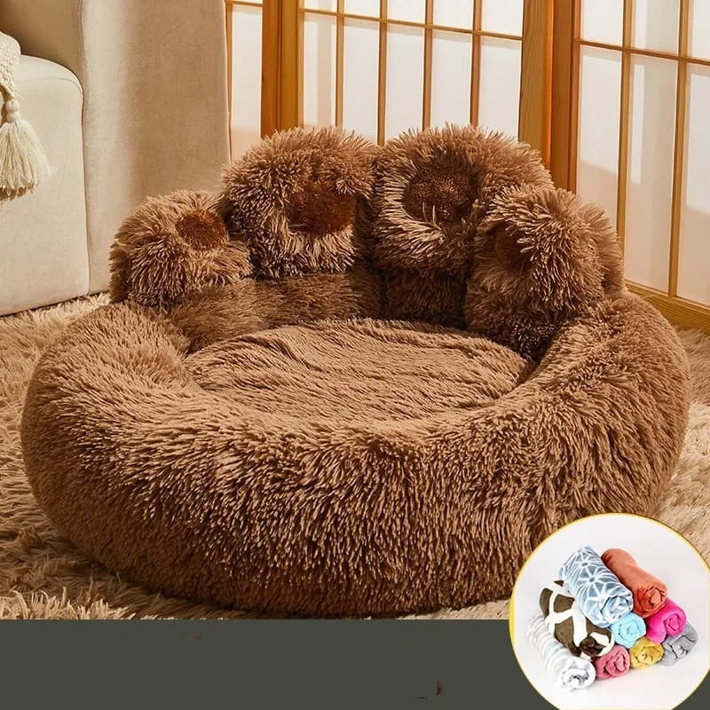 Fluffia – Panier rond à poils longs